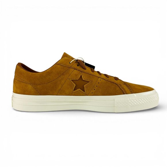Converse One Star Pro Low Nubuck Warm Tan Egret Men Skateboarding Shoes A09247C main image 9